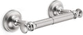 khtumeware Double Post Toilet Paper Holder Brushed Nickel Tissue Roll Holder for Bathroom Organization and Storage Single Double Toilet Tissue Holder Wall Bathroom Accessories (1-Pack)