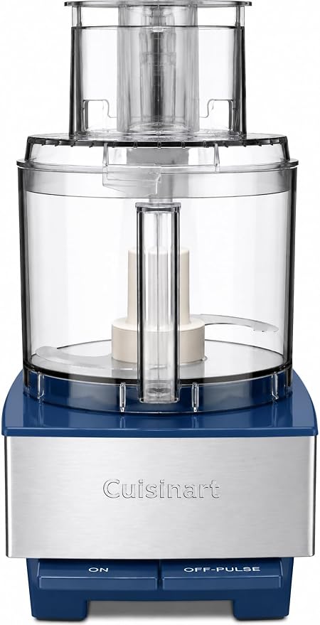Cuisinart Food Processor 14-Cup Vegetable Chopper for Mincing, Dicing, Shredding, Puree & Kneading Dough, Navy Stainless Steel, DFP-14BCNYCB