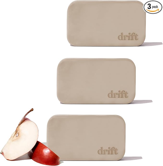 Drift Car Air Freshener - The Original Stone Air Freshener - Car Odor Eliminator - Long Lasting Scent - Metal Clip - Essential Oils - Apple Picking Scent 3 Pack Refill - NO CLIP INCLUDED