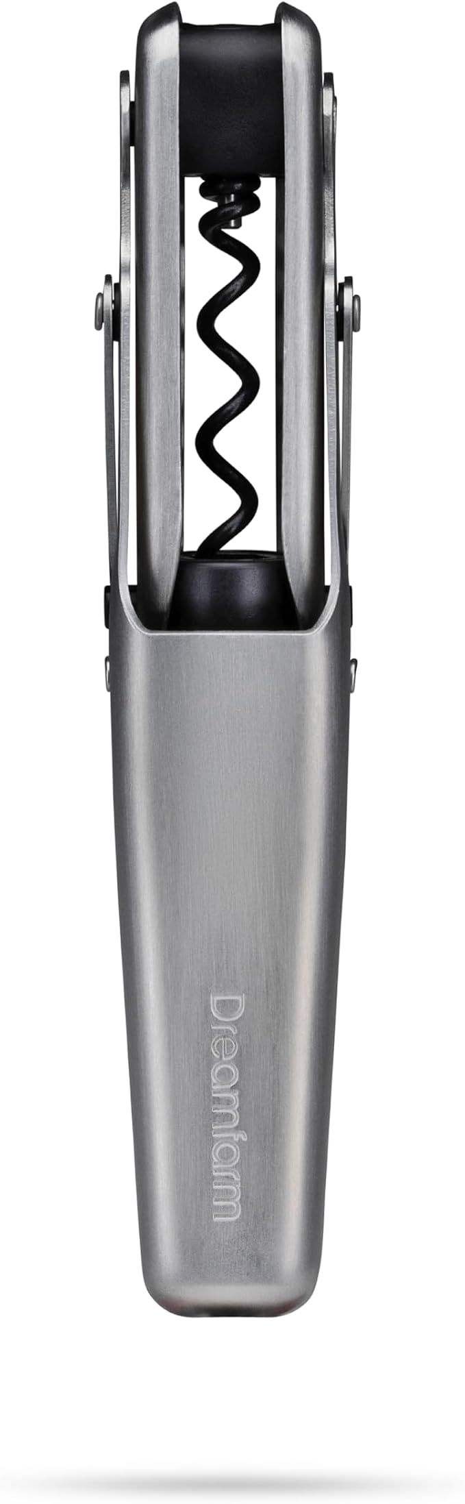 Dreamfarm Winopen Automatic Wine Corkscrew Bottle Opener | Pocket-sized, space-saving and easy to use stainless steel natural and synthetic cork remover with built-in foil cutter