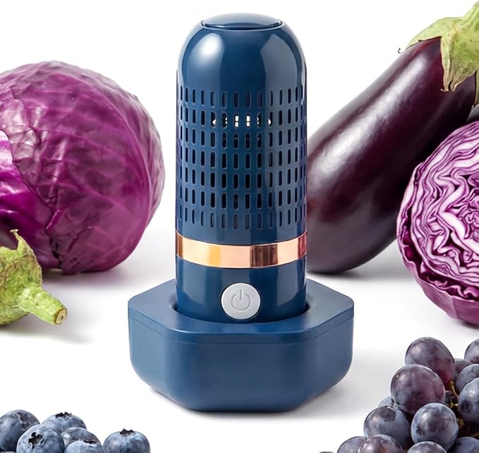 Fruit and Vegetable Cleaning Tool, Produce Cleaning Brush Alternative for Kitchen Use, Portable Food Washing Accessory for Fruits Vegetables and Seafood (Blue)