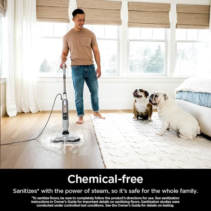 Shark S8201 Steam & Scrub with Steam Blaster Technology All-in-One Hard Floor Steam Mop with 3 Steam Modes & LED Headlights, Bronze (Renewed)