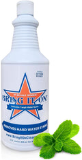 BRING IT ON! CLEANER Hard Water Stain Remover 32 Oz| Soap Scum, Calcium, Lime Scale, Remover for Shower Door, Tile, Glass, Fiberglass, Bathroom, Sink, Stone, Door