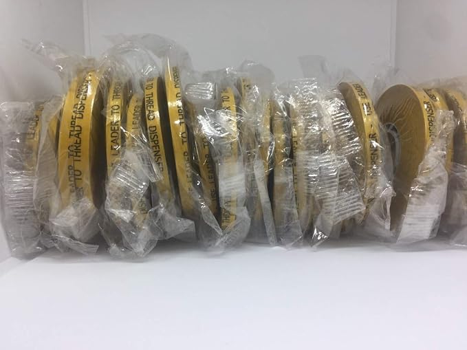 ATG Transfer Gun Double Side Refill Tapes, Reverse Wound Adhesive Transfer Tape Acid Free Gold Paper Liner ATG-7502, 1/4" X 36YD X Pack of 6