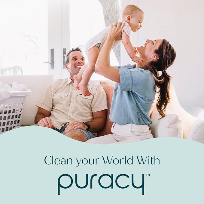 Puracy Natural Dish Soap Refill - Skin-Softening Plant-Based Liquid Dishwashing Detergent Soap, Clean-Rinsing Water-Sheeting Formula (Green Tea & Lime, 48 fl oz)