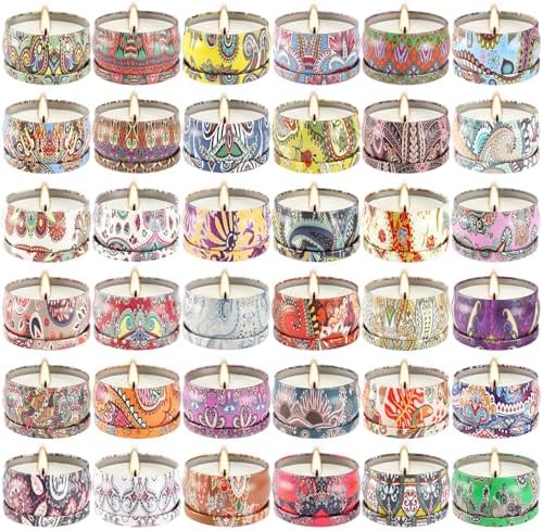 36 Pack Scented Candles Set for Home, Relaxing Stress Relief, Aromatherapy - Natural Soy Wax and Fragrance - Gifts for Women, Mom, Best Friend, Wife, Birthday