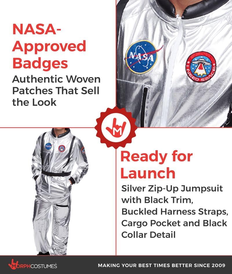 Morph, Astronaut Costume Men, Space Suit, Halloween Costumes for Men
