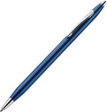 Cross Classic Century Translucent Cobalt Blue Engraved Diamond Pattern Ballpoint Pen - Refillable Pen for Effortless Writing - Black Ink - Durable Construction - Premier Distinctive Look