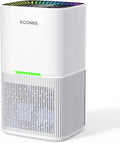 Dehumidifier, 60 OZ Water Tank, Dehumidifiers for Home, 500 sq. ft. Dehumidifier for Basement Bathroom Bedroom with Auto Shut Off, 7 Colors LED Light, Quiet Dehumidifiers with Sleep Mode (White)