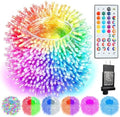 Color Changing Christmas String Lights with Remote, 35 Colors 164FT 500LED String Lights Outdoor Decoration, Indoor Connectable RGB Twinkle Fairy Lights Plug in for Xmas Tree Halloween Decoration
