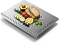 Stainless Steel Cutting Board with Lip, Non Toxic Kitchen Countertop Stainless Steel Cutting Board, Dishwasher Safe Metal Chopping Board for Meat, Fruits, Vegetables, Baking (40 x 30cm/15.7 x 11.8 in)
