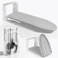 Wall Mounted Ironing Board Height Adjustment with Iron Holder 36 x 12 Inch | Fold Down Ironing Board Wall Mount Space-Saving Iron Board with Removable Heat Resistant Cover for Laundry Room, Home