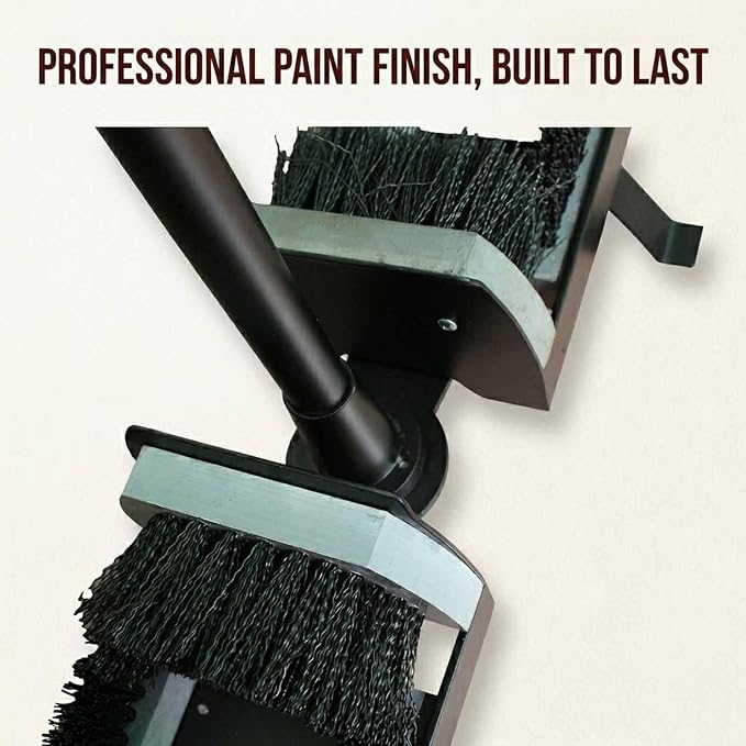 Boots Mud Cleaner Tool, Golf Shoe Cleaning Brush Stand with Handle, Heavy-Duty Bristles, Effective Mud Remover, Metal Frame, Nylon Brush, for Course & Home Use