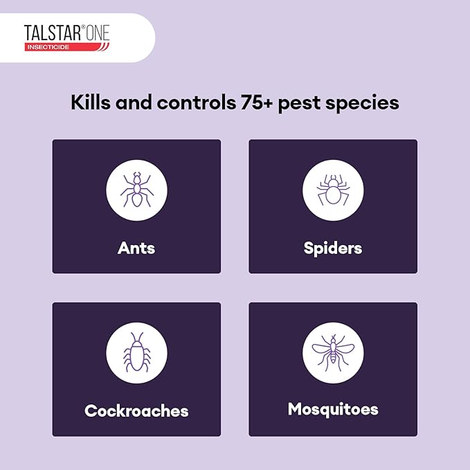 Talstar One Insecticide 1 Gallon | Powerful Bifenthrin Bug Spray Concentrate | Spider Control, Ants, Mosquitoes, Fleas and Perimeter Use | Control for Over 75 pests