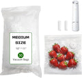 30-Pack Medium Vacuum Sealer Bags & 2 Bonus Sealing Clips, Compatible with Chef Preserve – BPA-Free (10 x 11 in) Reusable Food Storage Bags for Freezer, Microwave, Sous Vide – Leak-Proof