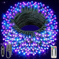 Ollny Christmas Tree Lights 400LED 132FT, Blue&Purple, with Remote & Timer