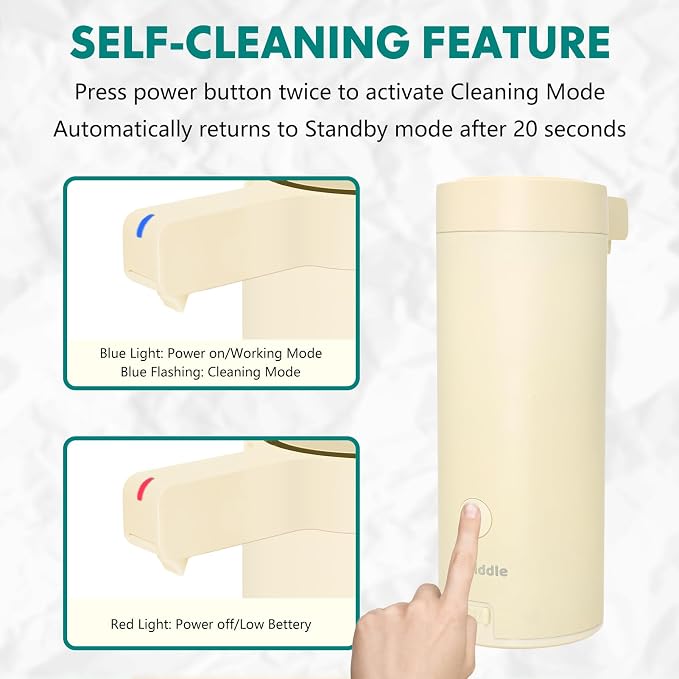 Automatic Soap Dispenser Stainless Steel with Sensor Infrared Soap Dispenser Electric IPX5 Waterproof USB-C Charging Motion Sensor for Kitchen & Bathroom (Champagne)