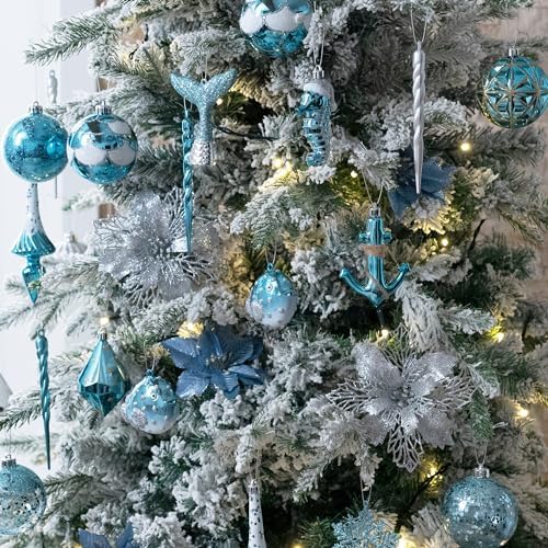 Valery Madelyn 60ct Christmas Ball Ornaments Tree Decorations Set