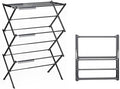 3 Tier Clothes Drying Rack, Foldable Drying Rack Clothing,Indoor & Outdoor Laundry Rack for Drying Clothes,Space-Saving Design,Small Collapsible Portable Dryer Racks for Laundry,Pure Black