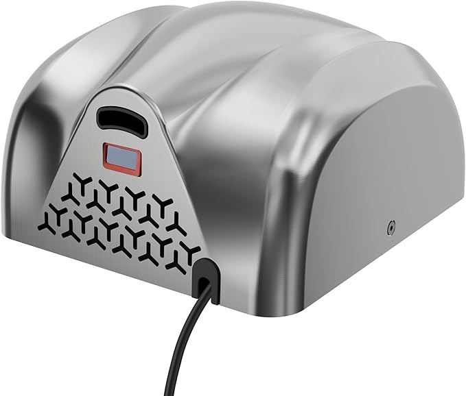 VEVOR Heavy Duty Commercial Hand Dryer, 1300W Automatic High Speed Stainless Steel Warm Wind Hand Blower, 120V Plug in/Hardwired Two Power Options, Compliant for Industry Business Restrooms
