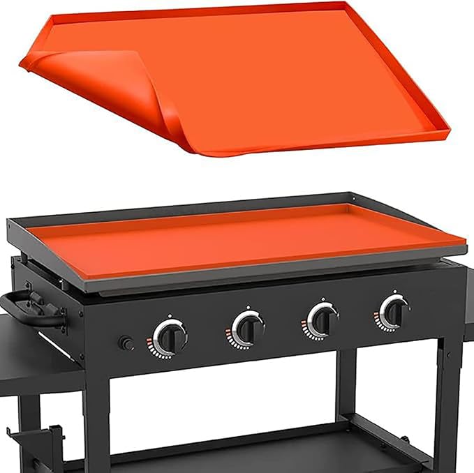 Silicone Grill Mat for Outdoor Grill for Cuisinart Tabletop Griddle CGG-999 2023-present, Heat Resistant BBQ Grill Pad & Griddle Protector Mat, Non-Slip Silicone Countertop Protector