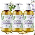 Brittanie’s Pure Castile Liquid Soap Refill, Lavender, 12 Ounce 3 Pack | Dish Soap, Hair & Body, Home, Gentle and Pure, Made with Natural Luxurious Oils, Vegan & Gluten Free Non-GMO