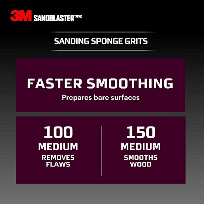 3M 20907-320 320 Grit Sandblaster™ Between Coats Sanding Sponge Block