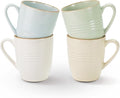famiware Jupiter Coffee Mugs Set of 4, 13oz Coffee Mug, Microwave and Dishwasher Safe, Coffee Cups with Handle for Coffee, Tea, Cocoa, Milk, Multi-color