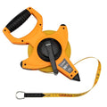 LAND 100FT/30M Heavy Duty Fiberglass Tape Measure - 1/2-Inch Wide, Dual Inch/Metric Scale, Durable Open Reel Measuring Tape for Surveying, Engineering, Runway Construction