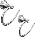 Towel Ring 2 Pack, Stainless Steel Hand Towel Holder for Bathroom Wall Mount, Heavy Duty Towel Hanger for Kitchen, Bath, RV (Chrome