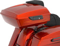 Advanblack 2025 RG Tour Trunk Pack Whiskey Firestorm Chopped Tour Trunk Pack Backrest Pad for '97-'25 Harley Touring Road King Street Glide Electra Glide CVO models