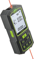 Inkerma Dual Laser Measurement Tool, 393Ft/120M Bilateral Laser Distance Meter, Rechargeable Laser Measure with Ft/in/M Multiple Units, Angle Sensor, Pythagorean Mode, Area and Volume