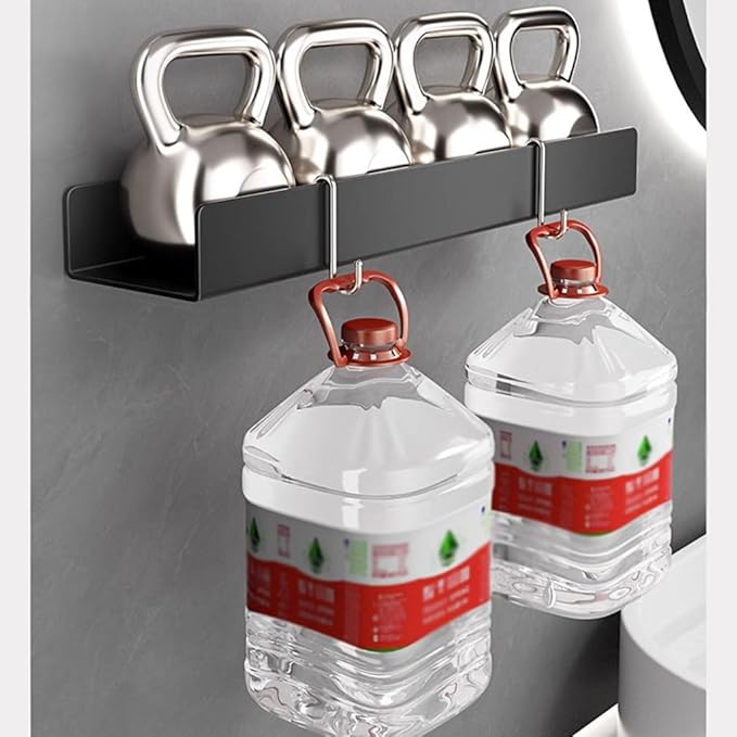 Toothbrush Rack Home Bathroom Storage Rack Towel Mirror Bathroom Wall Punch-free Cosmetic Mouthwash Cup Storage Rack Bathroom Toothbrush Holder(S40cm)