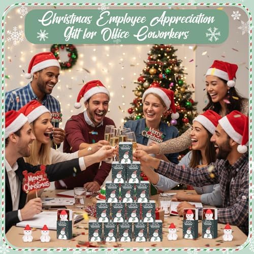 24 Sets Winter Break Gifts Snowman Holiday Party Favors with Boxes