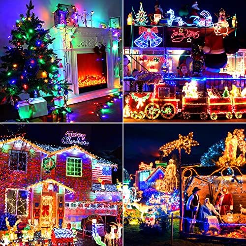 MZD8391 328FT 1000 LED Christmas Light Outdoor Indoor, Christmas Tree Light