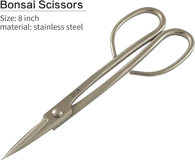 Vouiu 4-Piece Bonsai Tool Set,Concave Cutter,Knob Cutter,Trunk Splitter,Bonsai Scissors