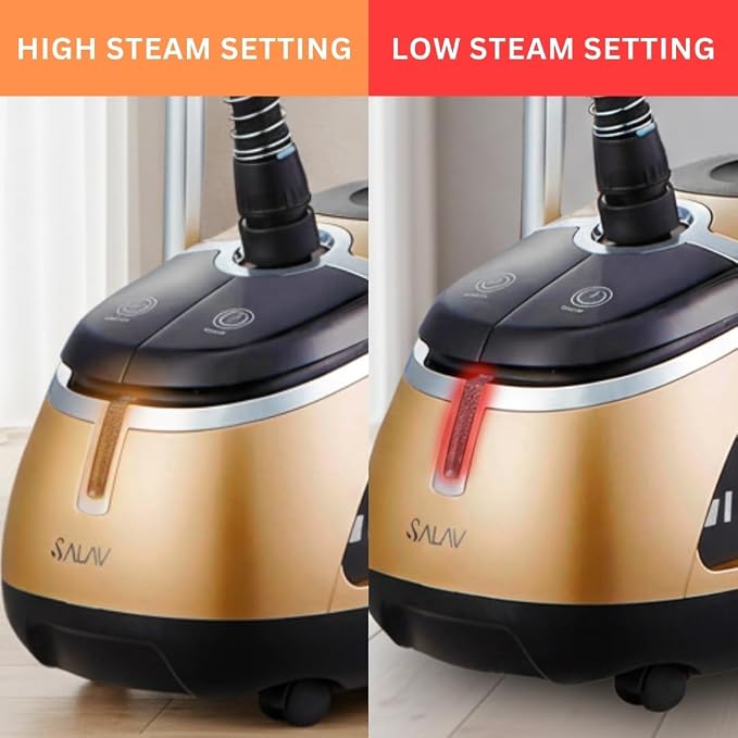 SALAV Garment Steamer with Foot Pedal Controls, 1hr Continuous Steam, 1500W