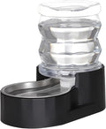 RIZZARI 4L Gravity Cat Water Dispenser:Spill Resistant for Apartments | No Filter Required/Leak-Resistant Design/Easy to Refill,Easy to Clean/Stable Anti-Tip Base/Food-Grade Materials