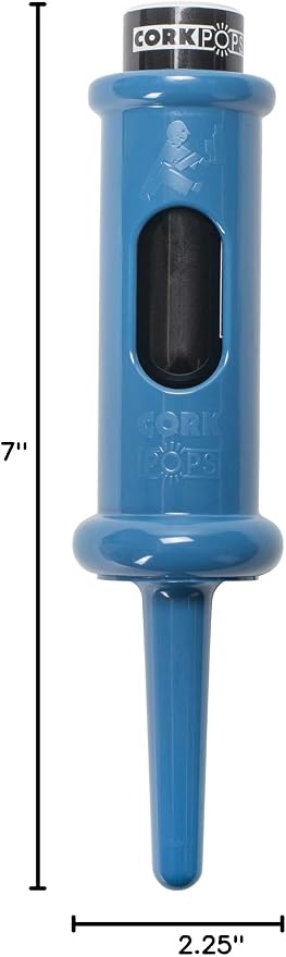 Cork Pops Marina Blue 6.5 Inch Original Wine Bottle Opener
