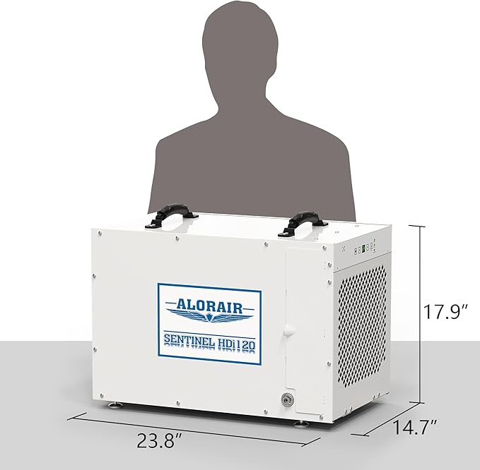 ALORAIR Sentinel HDi120 Commercial Dehumidifier with Pump, 235 Pints Whole Homes Dehumidifier for Crawl Spaces, Basements, up to 3,300 sq. ft. cETL
