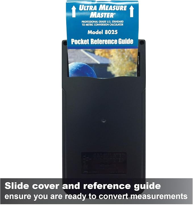 Calculated Industries 8025 Ultra Measure Master Professional Grade U.S. Standard to Metric Conversion Calculator Tool for Engineers, Architects, Builders, Scientists and Students | 60+ Units Built-in, Silver | Professional Grade, U.S. Standard to Metri...