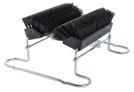 SPARTA Boot and Shoe Cleaning Brush 16.5" x 14.75" x 7", 6 lbs with Scraper for Heavy-Duty Dirt and Mud Remover at Homes, Farms, and Worksites, Polypropylene (Pp), Black