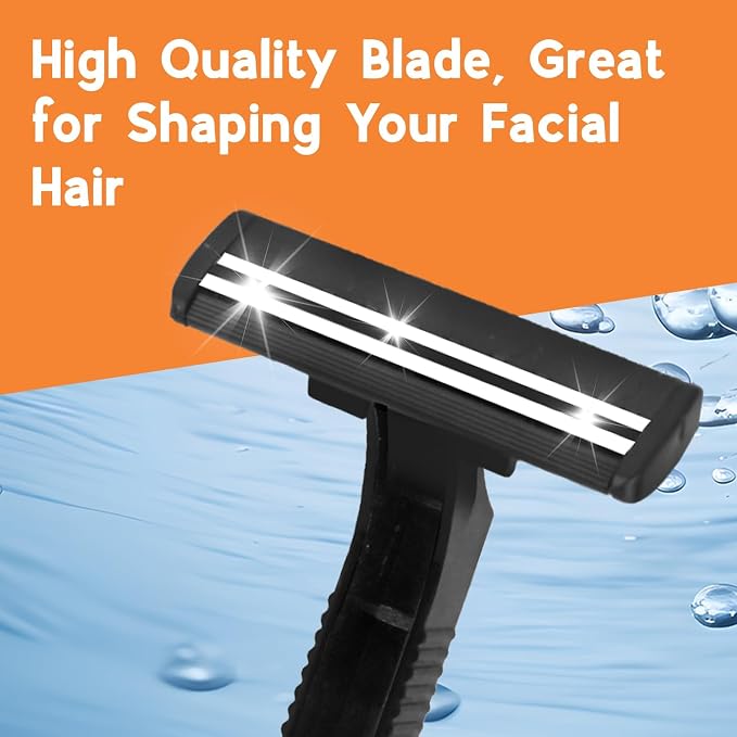 CXYARY 550 Pcs Twin Blade Disposable Razors With Clear Safety Cap, Shaving Razors Bulk for Men &Women, Stainless Steel Blade, Multipurpose Portable Shave Razor for Bathing Hotel Travel, Black