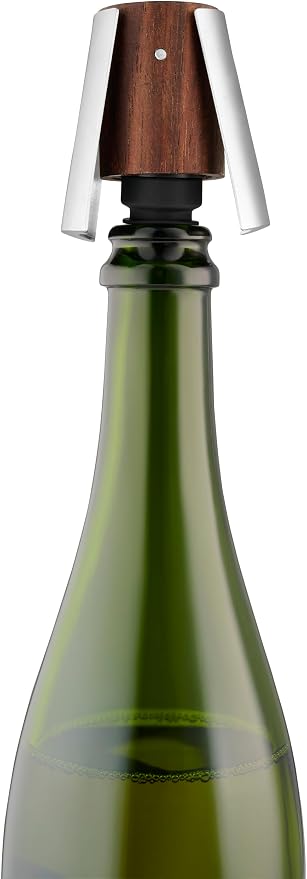 Eva Solo | Liquid lounge Champagne stopper |Keeps champagne fresh long after opening | Walnut wood