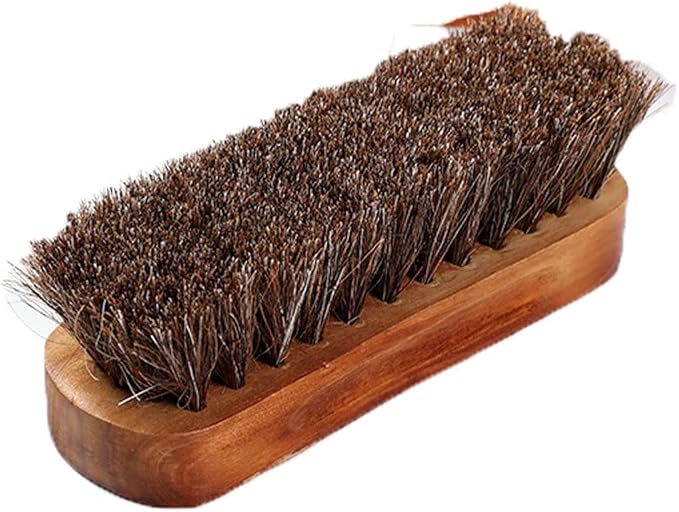 Polishing Brush Wood Handle Use For Leather Shoes Bag Coat Car Seat Soft Dust Removal And Polishing