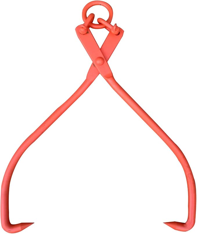 Skidding Tongs Log Lifting/Swivel Dragging Steel Tongs Log Lifting, Handling, Dragging & Carrying Tool / 32" Jaw Opening (32"-O-Ring)