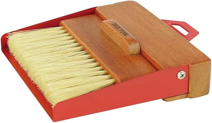 Dulton Dustpan and Brush Dustpan and Brush RED H21-0365RD Red Broom & Dustpan Set