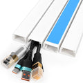 Cord Hider Kit, 58in Cord Covers for Wires on Wall, Paintable Wire Covers for Cords, Self-Adhesive Cable Hider Cord Organizer, Wire Hiders, 4X L14.5in X W0.96in x H0.57in