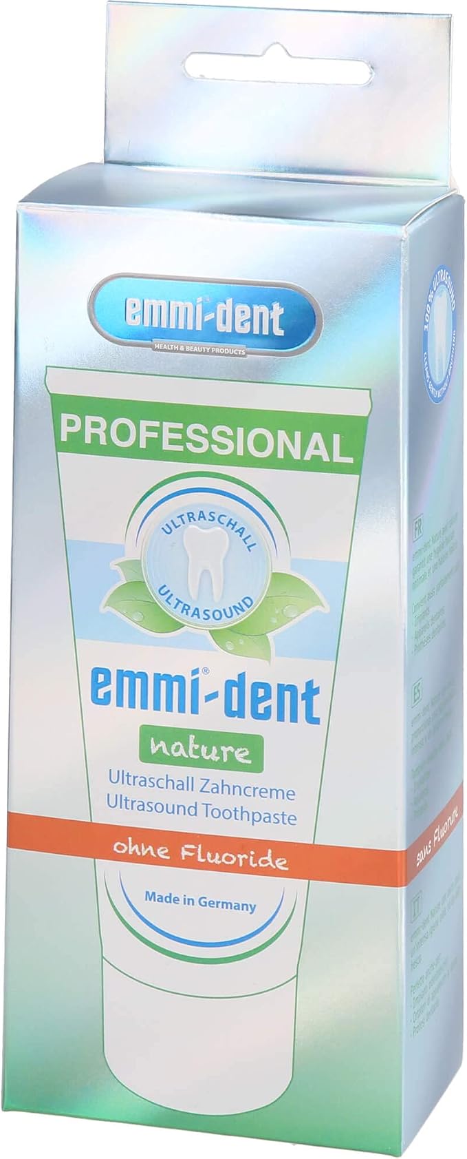 Emmi-dent Ultrasonic Toothpaste with Nano-Bubbles (Nature with Calcium, 1 Pack)