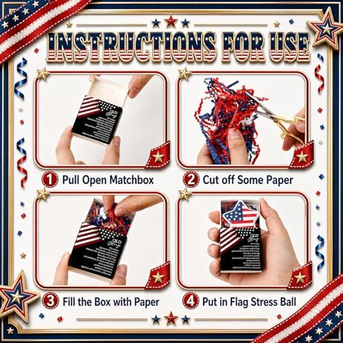 96 Sets Patriotic Theme Gifts American Flag Toys with Boxes